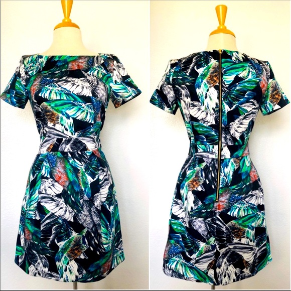 🎉HP🎉 French Connection Bird Wings Mini Dress - Picture 1 of 16